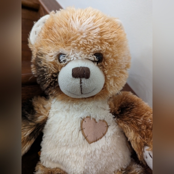 BUILD A BEAR WORKSHOP Champ IV 17" Mocha Brown Calico Bear - Picture 8 of 10